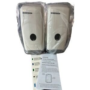 Lot of 2 McKesson Refillable Soap Pump Dispensers 1000 ml Wall Mount NEW